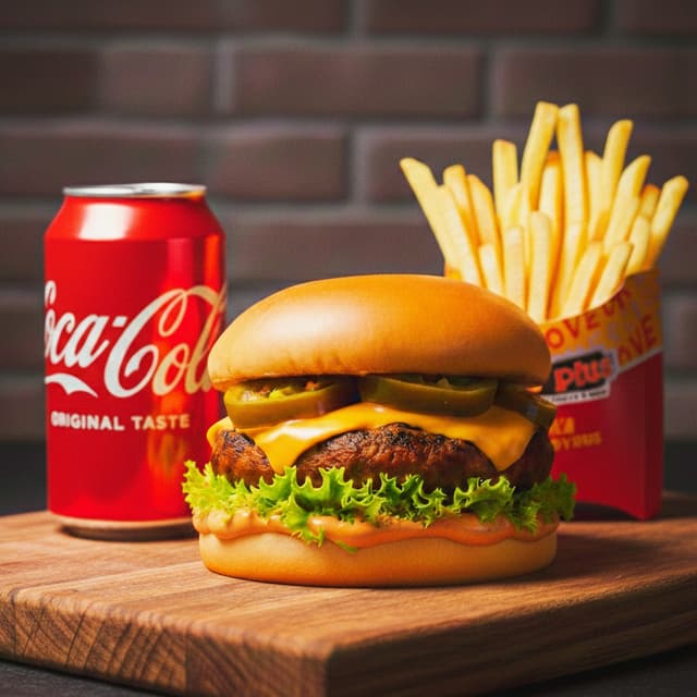 Fire Stack Burger Meal