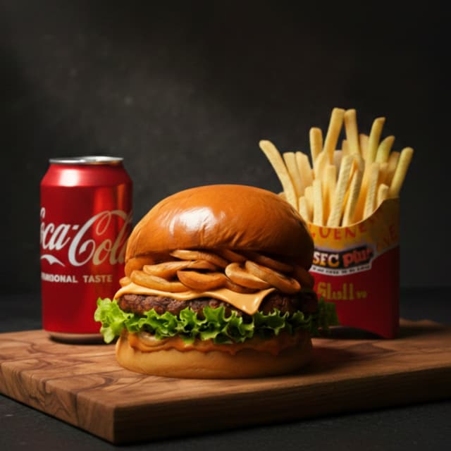 Mushroom & Swiss Burger Meal