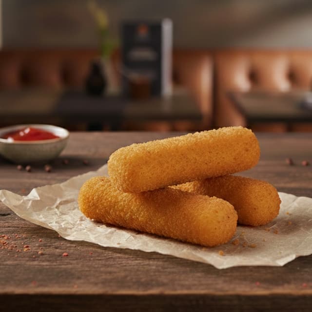 Cheesy Mozzarella Sticks (3 Pcs)